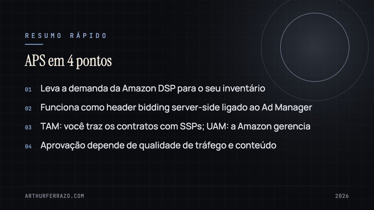 Resumo visual: APS em 4 pontos