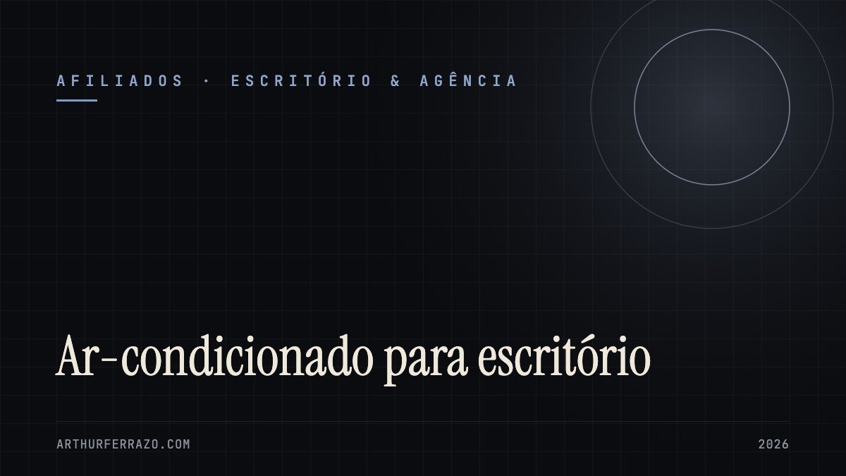 Capa do guia: Ar-condicionado para escritório