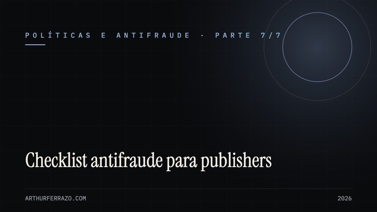 Checklist antifraude para publishers