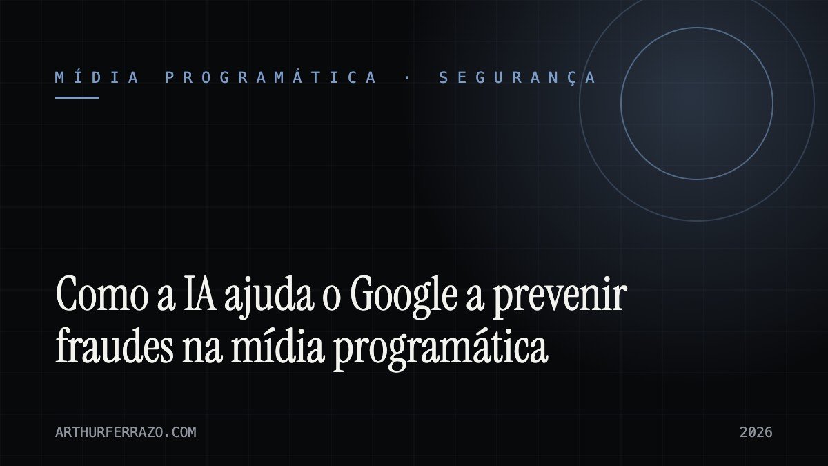 Ilustração: como a inteligência artificial do Google previne fraudes na mídia programática