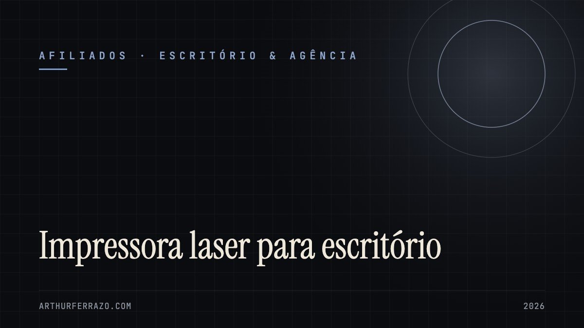 Capa do guia: Impressora laser para escritório