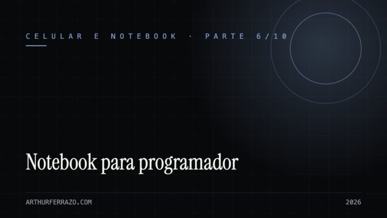 Capa do guia: notebook para programador